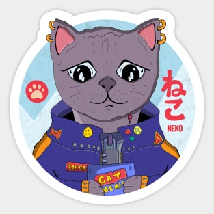 Sad Neko Sticker